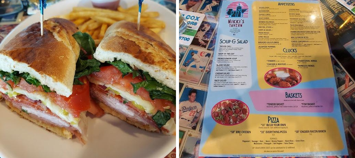 Nikki's Tavern Menu