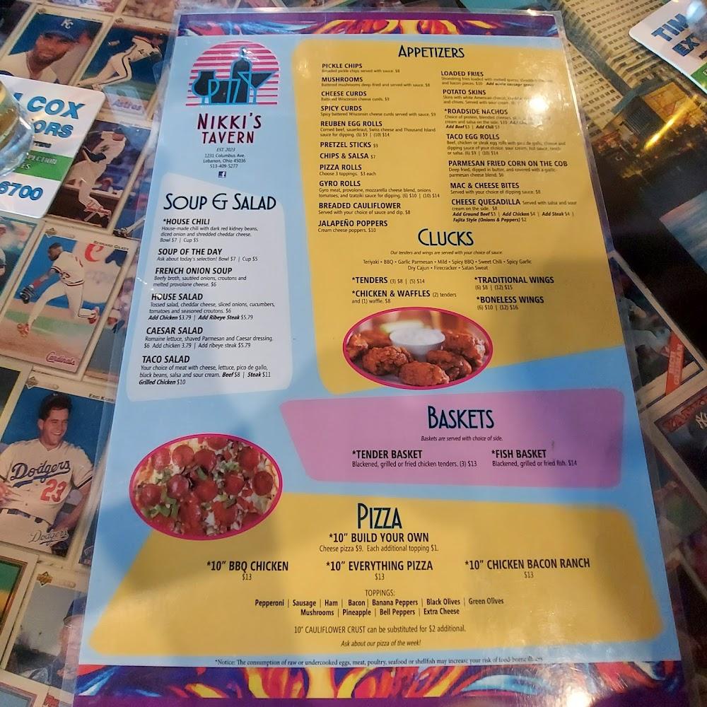 Nikki's Tavern Menu image 2
